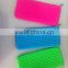 Osini office &school colorful DIY custom fluorescence Silicone material Mini building blocks zipper pencil case