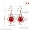 E1057 Wholesale Nickle Free Antiallergic White Real Gold Plated Earrings For Women New Fashion Jewelry