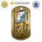 Factory plastic coin holder keychain dog tag