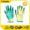 Nitrile coated work gloves rubber coated work cotton gloves