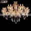 Crystal chandelier with various lights