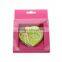 7*6.5cm Heart Shaped Double Sided Foldable Metal Pocket Mirror With 16 Different Patterns On Cover