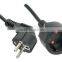 Schuko power cord with VDE certification