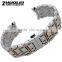 16|20mm high quality imported stainless steel Strap Watch Band with stainless steel buckle Wholesale 3PCS