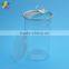 650ml transparent easy open plastic food packaging tubes ring pull lid