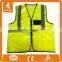 mesh vest with id card pocket and zipper