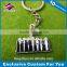 Customized soft enamel medical volunteer metal keychains