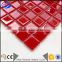 red crystal glass mosaic