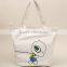 white cotton bag shopping bag long handle canvas bag with logo printing