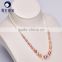 white/mixed color high luster 2-9mm graduated real pearl necklace choker