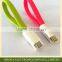 For Samsung Table PC magnetic micro USB Mobile phone cable with customized colors