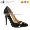 Factroy wholesale steel toe ladies high heel formal shoes