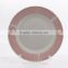 Color band ceramic dishes porcelain dinnerware flat plate