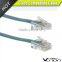 8FT flat RJ45 to RJ45 Rollover console cable in sky blue