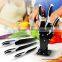 6pcs non stick coating stainless steel knife set