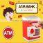 2016 new invention education toy piggy bank / kids atm machine toy atm bank for child