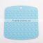 Eco-freindly food grade simple shape silicone kitchen mat
