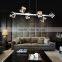 230V Crystal Pendant Lights Metal 120w G4 Modern LED Pendant Lamp