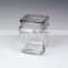 4pcs/set Square Giant Glass Storage Jars With Glass Cover For Food