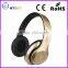 Handfree battery rechargeable headphone fm stereo radio mp3 player