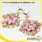 instock enamel beads soft ceramic shaped flower earring