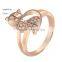 Charming Cute Panda Shaped Women Platinum Plated Party Ring
