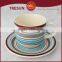 12pcs. Drinkware handpainted cup and saucer, ceramic cup and saucer