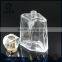 Luxury 100ml clear glass perfume bottle with decorative cap