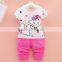 Baby Clothes Set 2016 Fancy Design Samll Elephant Cartoon Clothing