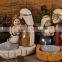 Resin nativity set candlestick