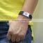 Noproblem D001 Tourmaline Stainless Steel Therapy Crystal Silicone Power Magnetic Bracelet