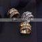 Europe popular cubic zircon ring wide rings for Unisex