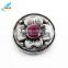 2016 New Replaceable Arrival Decorative Flower Alloy Crystal Snap Button Cover