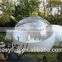 Factory price transparent camping lodge inflatable bubble tent with tunnels for rent / sale