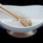 HM0011 eco friendly oem porcelain serving bowl set with wood base