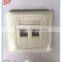 Latest network cat6 one port, dual port face plate/RJ45 faceplate