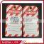 Safety lockout tags and label PVC Warning tags