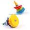 Cute Cartoon Wooden Spinning Top, Doll Kids Spinning Top TOY