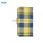 2015 New Trendy Colorful Stripe Pattern Denim Leather Case For BlackBerry Z10 with Card slots and PVC ID slot