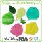 Easy to clean non-slip unique round flower shaped silicone cup mat