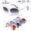 No Rim Vintage Italy Brand design Ce sunglasses progressive Sunglasses