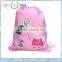 Pig Kid drawstring bag for back to school Pink color