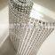 wholesale top sale 24row rhinestone diamond sparking plastic mesh ribbon crystal wrap rolls for wedding