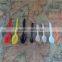 Different colors and size disposable plastic spoon and fork