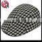 men and women unisex Houndstooth newsboy hat