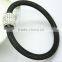 Fashion stainless steel wire bangle jewelry tricolor diamond cuff bracelet for women