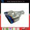 Stainless Steel double outlet Y shape blue Universal tip