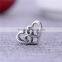 T088 Mexican Wedding 925 Sterling Silver Three Hollow out Hearts for engagement Women Charms Jewelry