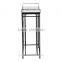 HomCom 31" 25 Bottle Metal Wine Storage Rack Table - Black/Multi-Color