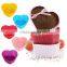 Valentine's Day Heart Shape silicone muffin Cup